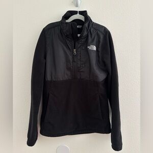Women’s North Face black fleece 1/2 zip pullover jacket, size XS